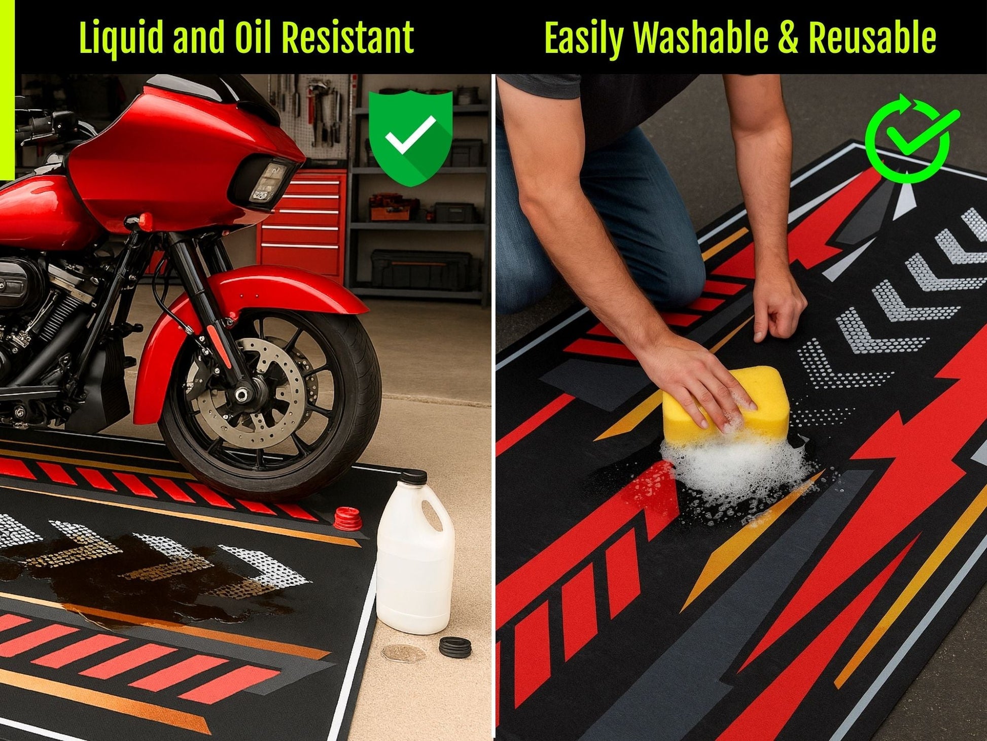 Custom Design MPM Motorcycle Mat – Special Design for You and Your Motorcycle! - Howling Moto