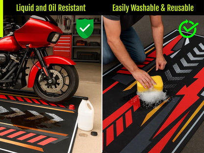 Custom Design MPM Motorcycle Mat – Special Design for You and Your Motorcycle! - Howling Moto