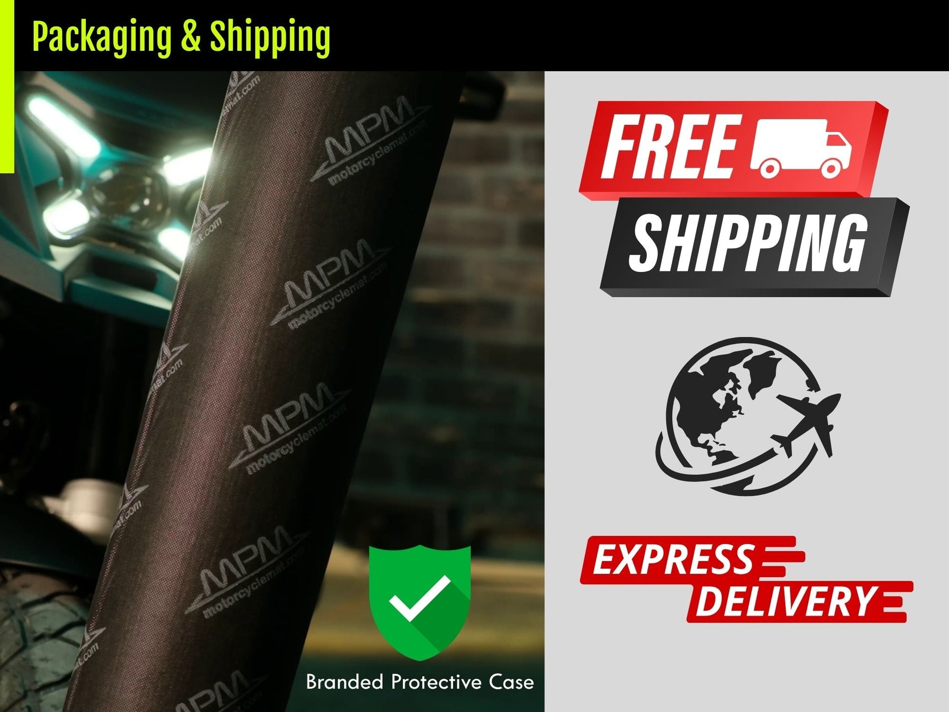 Custom Design MPM Motorcycle Mat – Special Design for You and Your Motorcycle! - Howling Moto