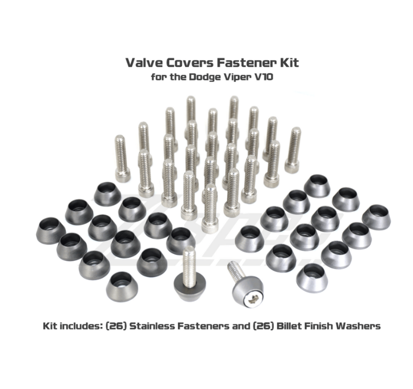 ZSPEC Valve Covers Fastener Kit for 2003-2006 Dodge Viper V10, Stainless & Billet - Howling Moto
