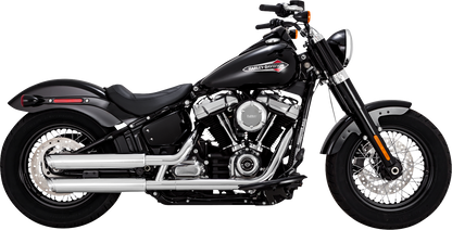 VANCE & HINES, Vance & Hines 3-Inch Twin Slash Chrome Slip-On Muffler with PCX Technology - Part 16376