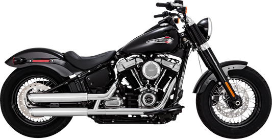 VANCE & HINES, Vance & Hines 3-Inch Twin Slash Chrome Slip-On Muffler with PCX Technology - Part 16376