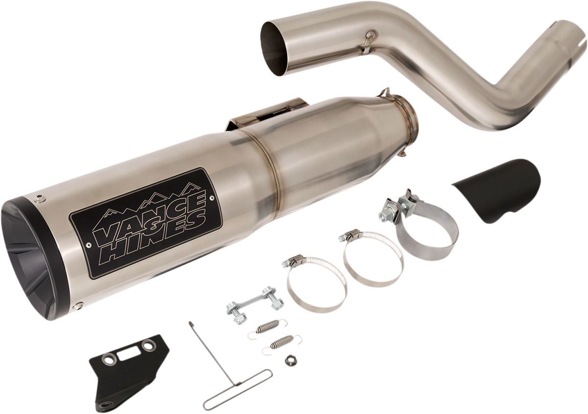 VANCE & HINES, Vance & Hines Adventure Hi-Output 450 Slip-On Muffler for Revolution Max 1250 - Stainless Steel Part 16533