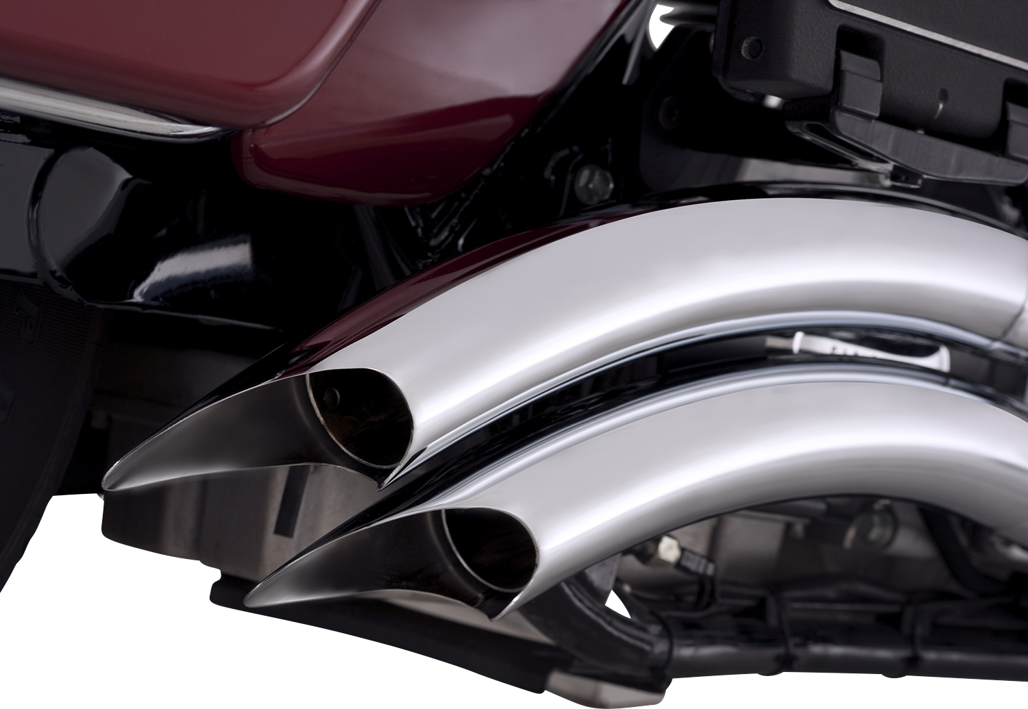 VANCE & HINES Big Radius Chrome Exhaust System for motorcycles, featuring sleek chrome finish and durable metal construction.