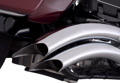 VANCE & HINES Big Radius Chrome Exhaust System for motorcycles, featuring sleek chrome finish and durable metal construction.