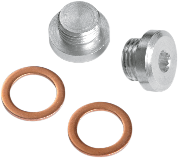 Vance & Hines O2 Sensor Port Plug Kit 12 mm for motorcycle exhaust systems, part #16935.