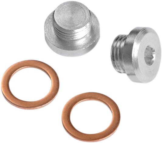 Vance & Hines O2 Sensor Port Plug Kit 12 mm for motorcycle exhaust systems, part #16935.