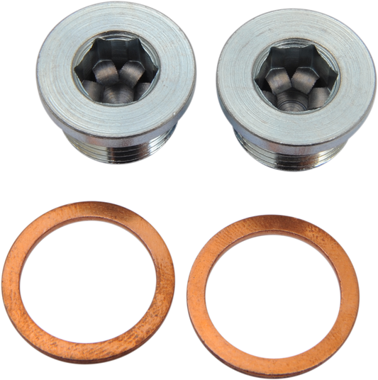 Vance & Hines O2 Sensor Port Plug Kit 18 mm, motorcycle exhaust sensor plug for Vance & Hines exhaust systems
