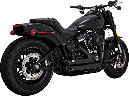 VANCE & HINES, Vance & Hines Shortshots Staggered Exhaust System with PCX Technology - Matte Black 47333
