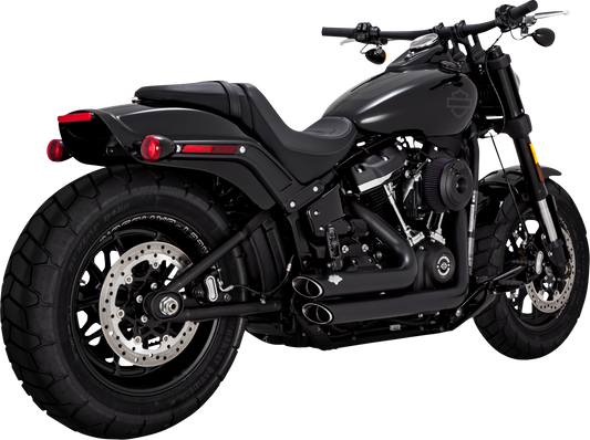 VANCE & HINES, Vance & Hines Shortshots Staggered Exhaust System with PCX Technology - Matte Black 47333