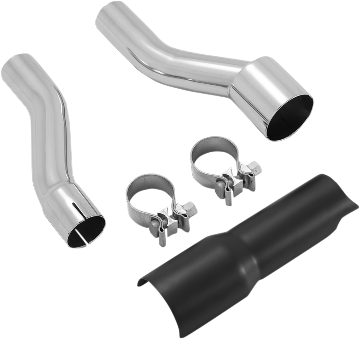 VANCE & HINES Trike Adapter Kit in black, designed for enhanced ground clearance and rich stereo sound on motorcycles.