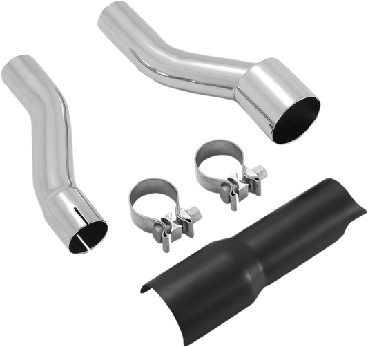VANCE & HINES Trike Adapter Kit in black, designed for enhanced ground clearance and rich stereo sound on motorcycles.