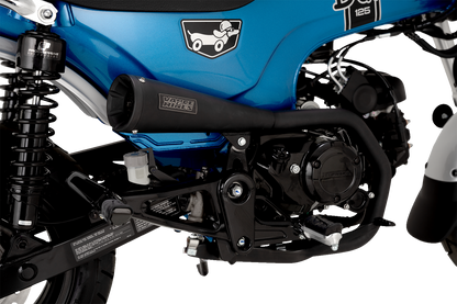 Vance & Hines Upsweep Slip-On Muffler for Honda Dax 125 motorcycle, showing the polished exhaust with branding details.