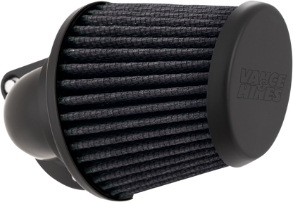 Vance & Hines VO2 Falcon Air Intake Kit in matte black, designed for motorcycle performance enhancement, part 41069.