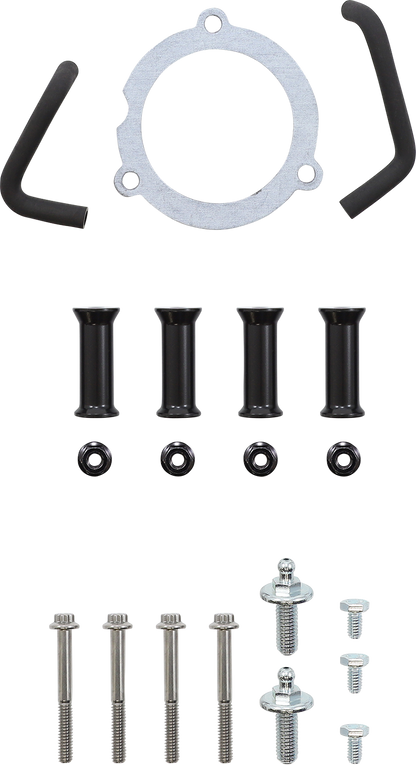 Vance & Hines VO2 Insight Air Intake Kit in black contrast for motorcycle, featuring sleek airflow design and branded components.