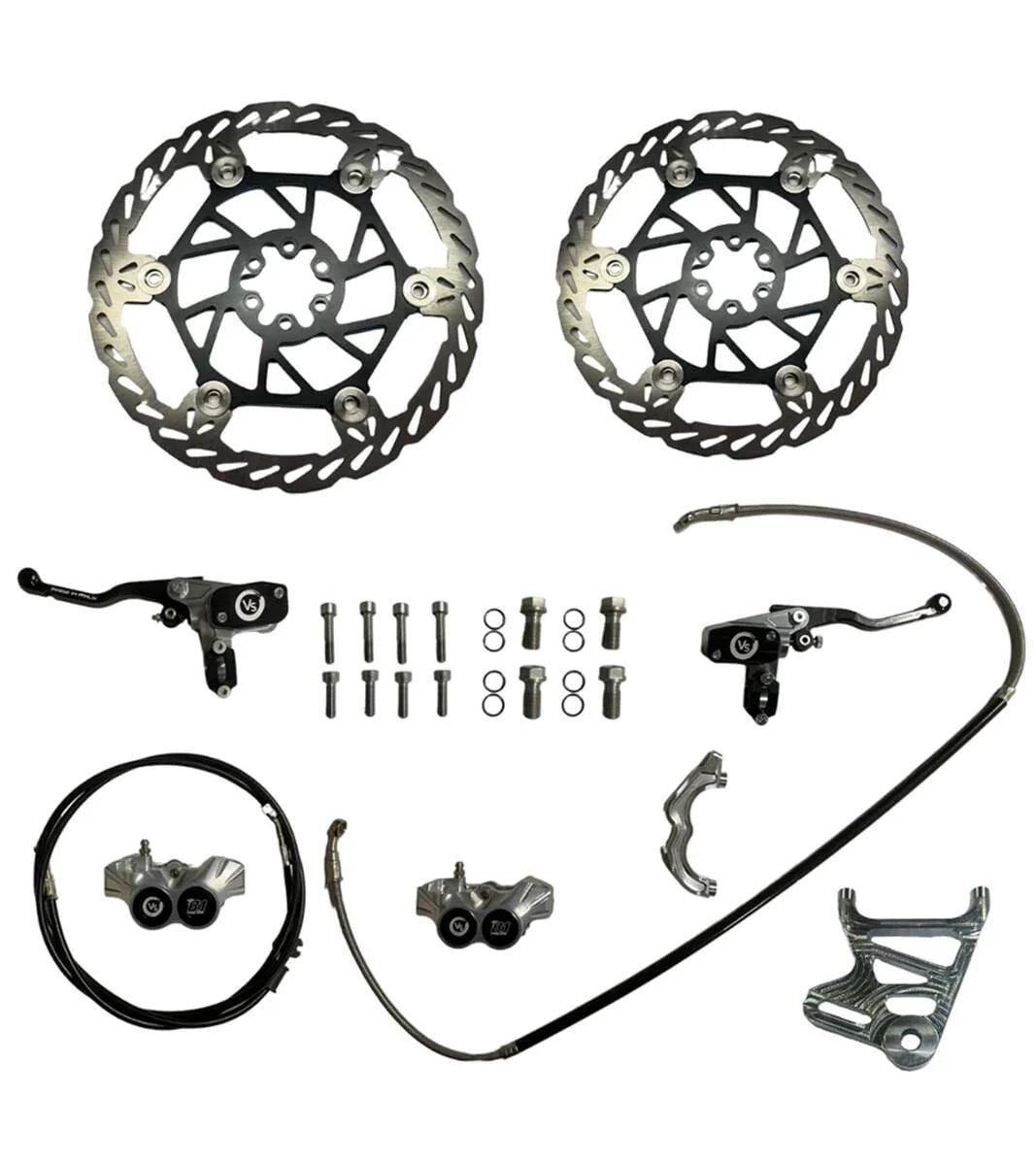 Volar Sport - Front and Rear Brake Kit (SurRon Light Bee, E-Ride Pro S / SS, 79 Bike, Segway X260 /160, Rawrr Mantis) - Howling Moto