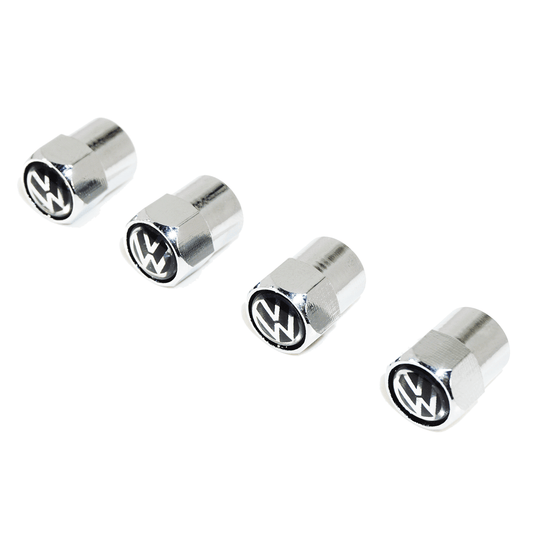Chrome Valve Stem Tire Caps, Style: VW - Howling Moto