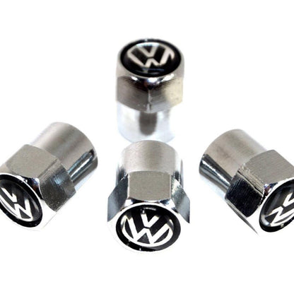 Chrome Valve Stem Tire Caps, Style: VW - Howling Moto