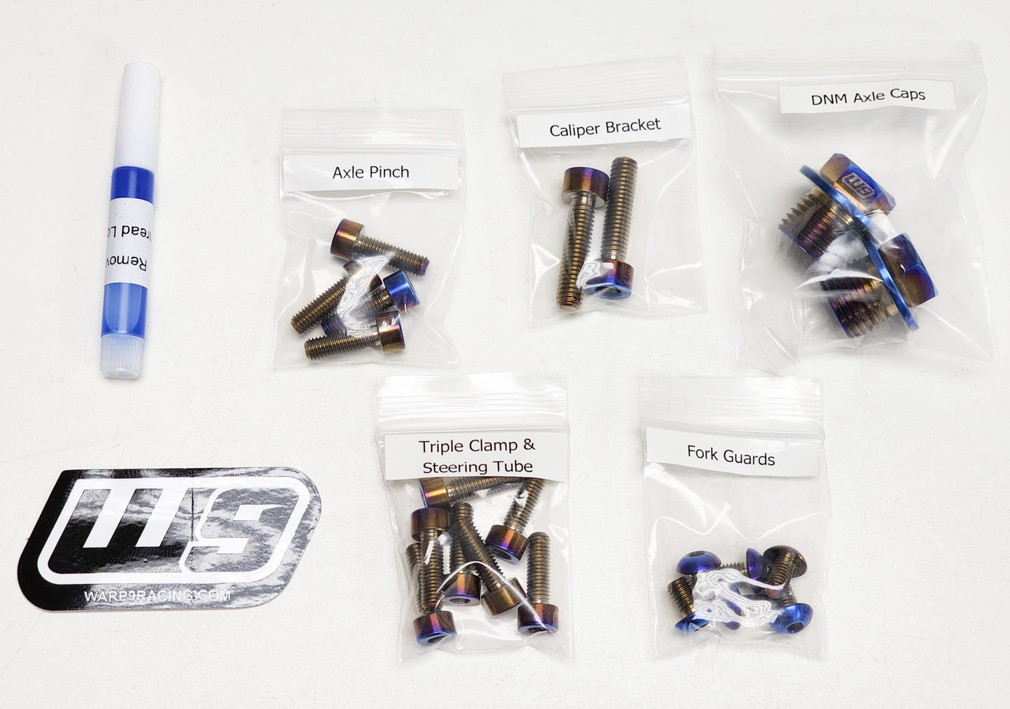 Warp 9 Titanium Fork Bolts - Howling Moto