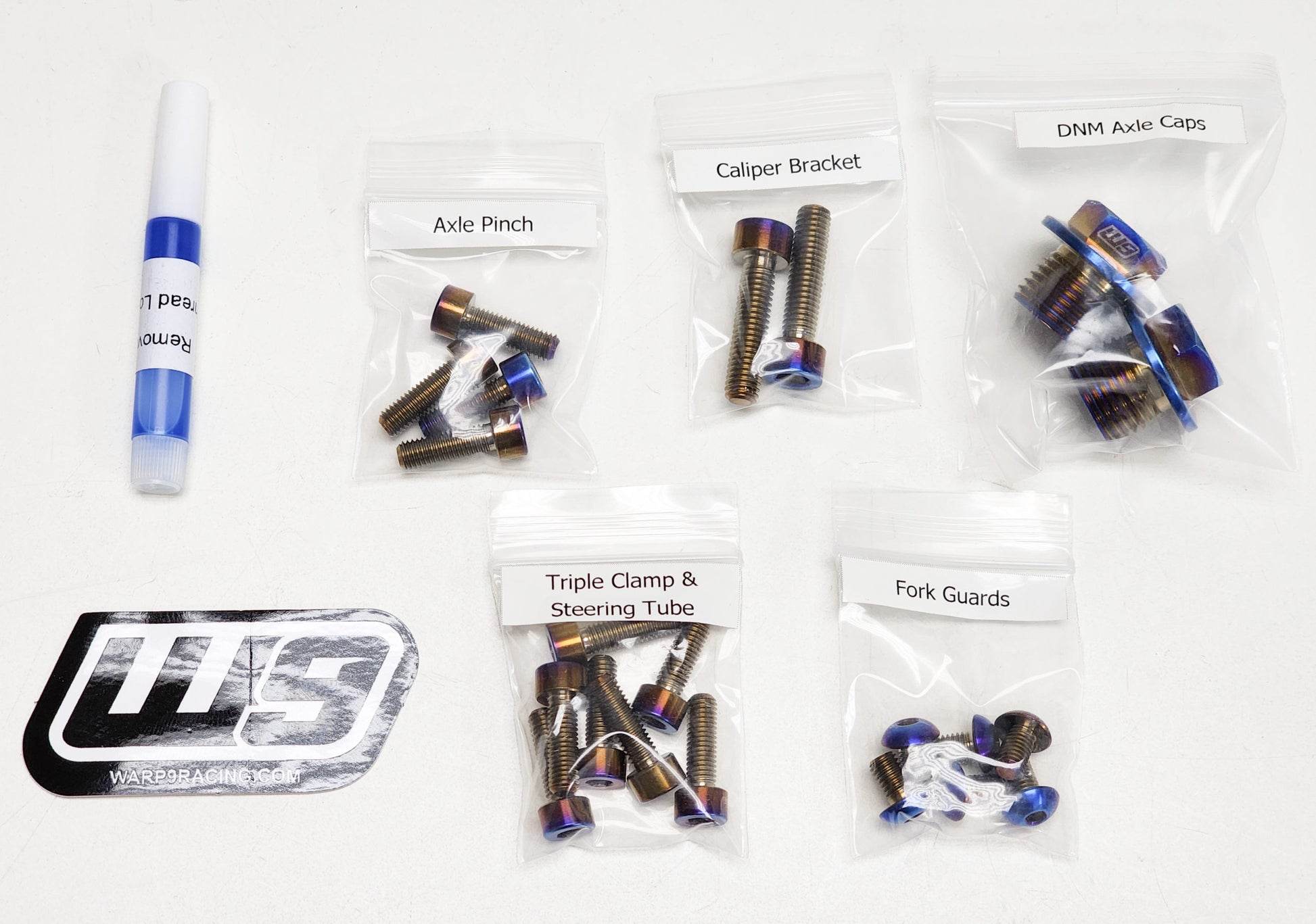 Warp 9 Titanium Fork Bolts - Howling Moto