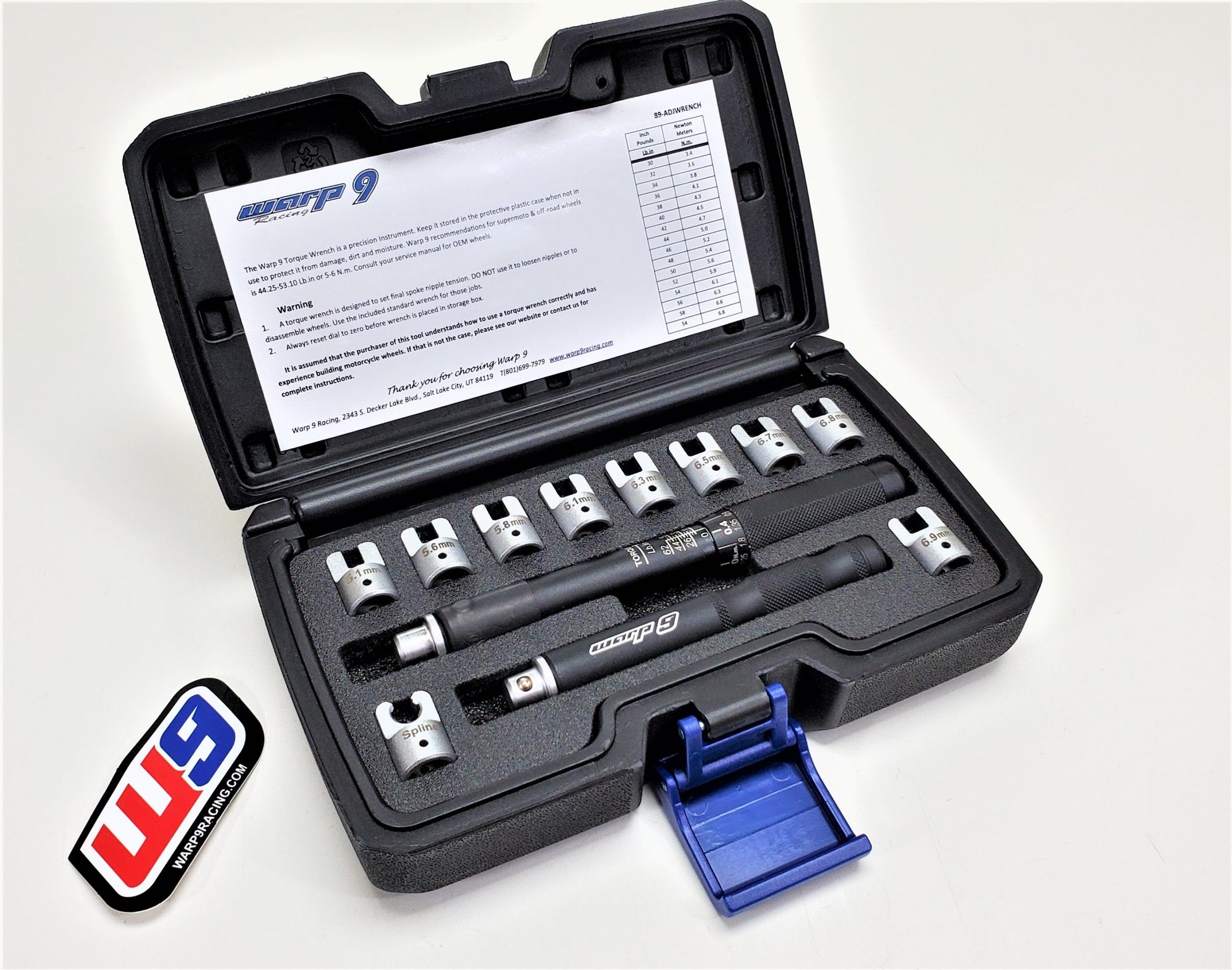 Warp 9 Spoke Torque Wrench Kit - Howling Moto