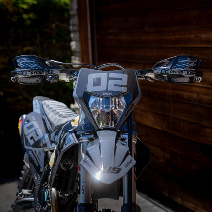 Cycra Titanium Bolt Kit by Warp9Racing with assorted lightweight titanium bolts for motorcycle fairings and accessories