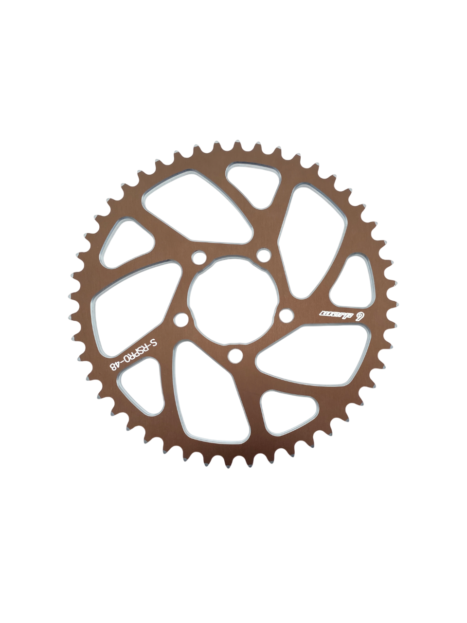 Warp 9 Racing E-Moto rear sprocket in black, aluminum and stainless steel, 40-tooth for Surron, Talaria, and more electric bikes.