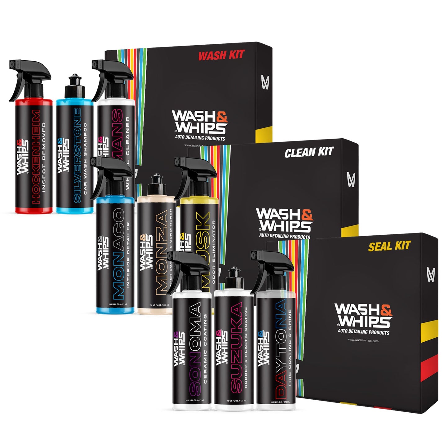 WASH&WHIPS 3-Step Car Care System - Howling Moto