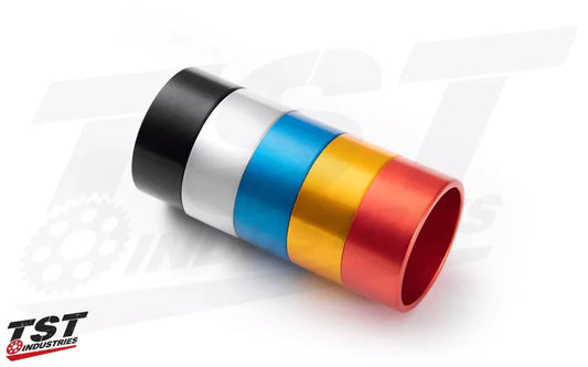 TST/WOMET-TECH BAR END ANODIZED COLOR RING SET - Howling Moto