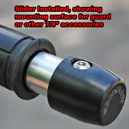 Heavy Duty Plastic Kawasaki Z125 OEM Bar End Slider Assembly with Guard Mount - Howling Moto