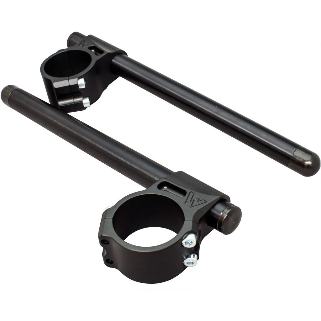 Woodcraft Black 35mm 7/8" Clip On Handlebars - Howling Moto
