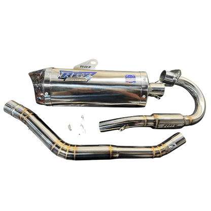XR150L Full Stainless Exhaust System V3 POLISHED - Howling Moto