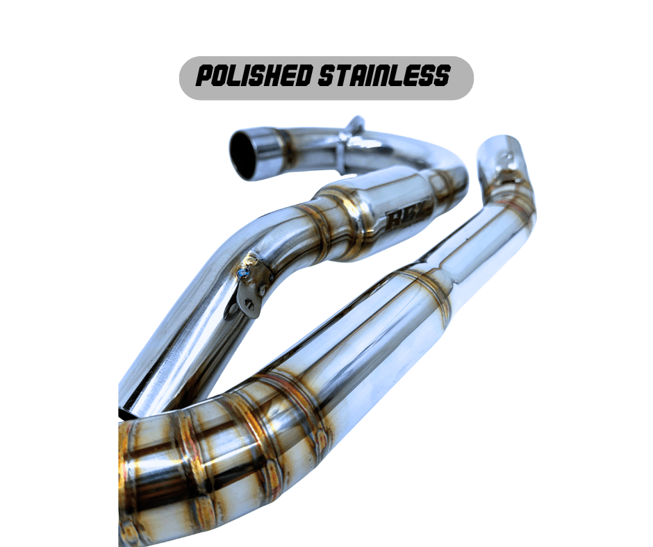 XR150L Full Stainless Exhaust System V3 POLISHED - Howling Moto