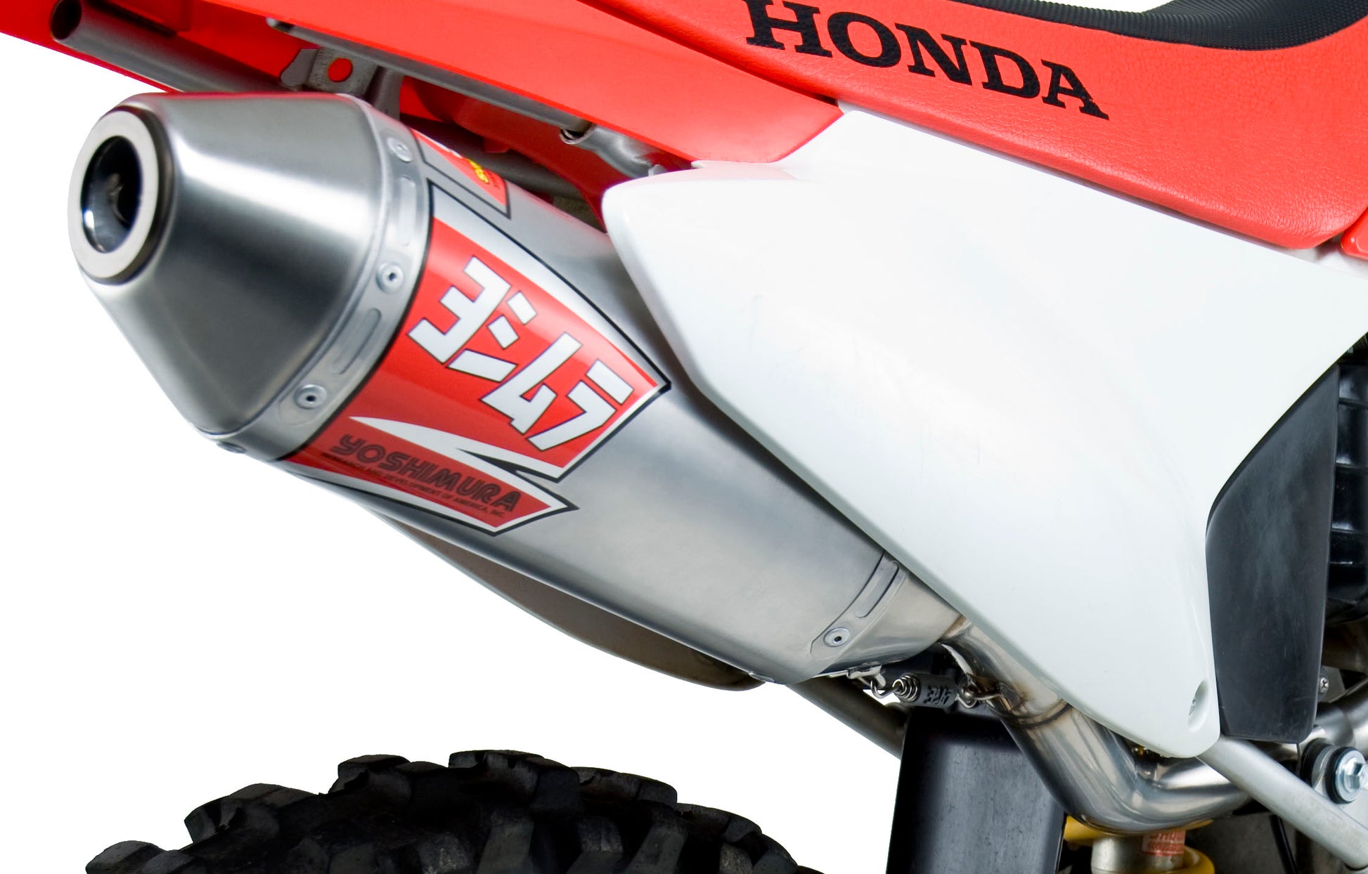 YOSHIMURA RS 2 UTV exhaust system with header, canister, and end cap, part #222300C350, shown on a white background