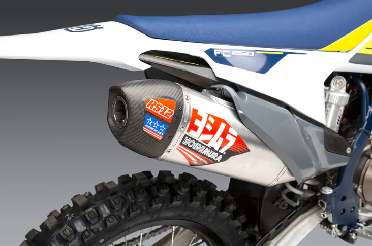 Yoshimura RS-12 Signature Full Exhaust System - Husqvarna/KTM | Stainless/Aluminum/Carbon - Howling Moto