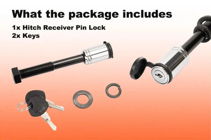 Hitch Receiver | CRAVOT with M16 Thread Locking Release Pin
