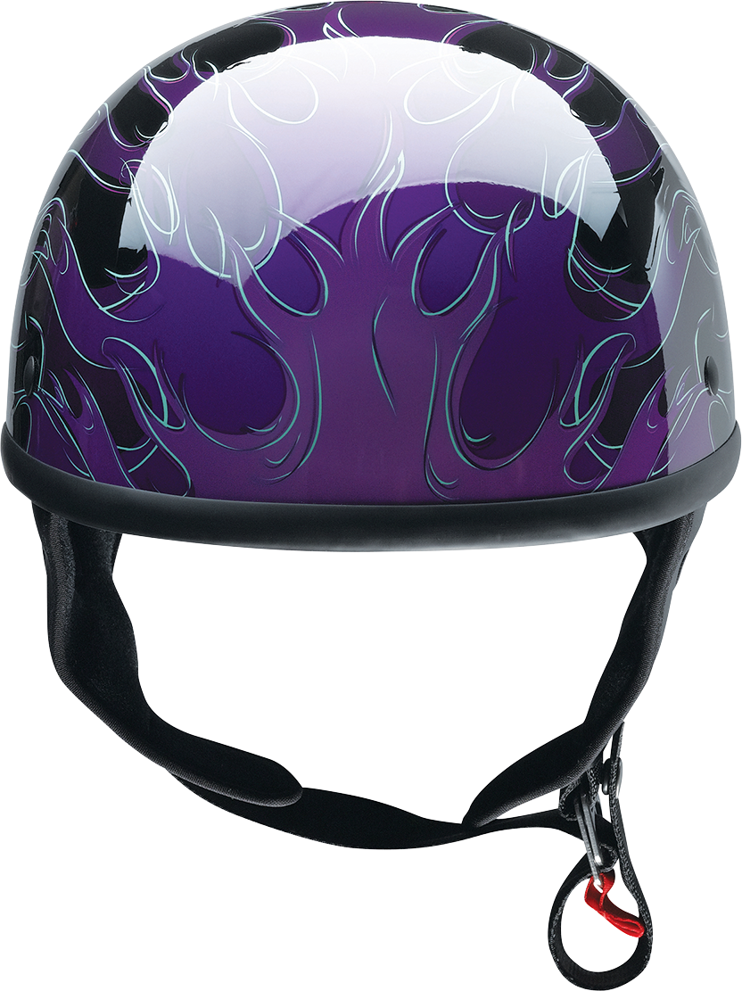 Z1R CC Beanie Helmet in Hellfire Purple, XS size, featuring a sleek helmet design with purple and black accents.