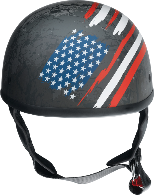 Z1R Z1R CC Beanie Helmet Justice small in black, red, white, and blue with sleek design and ventilation openings