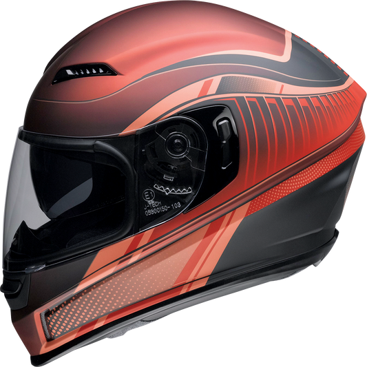 Z1R Jackal Helmet in Dark Matter Red with 3XL size, aerodynamic polycarbonate shell, and drop-down sun visor.
