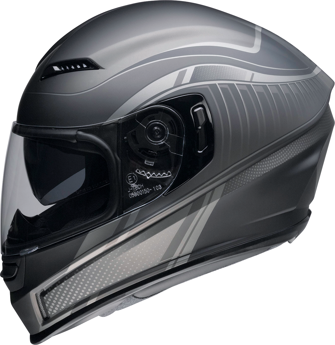 Z1R Jackal Helmet Dark Matter Stealth 3XL with injection-molded polycarbonate shell and advanced ventilation system