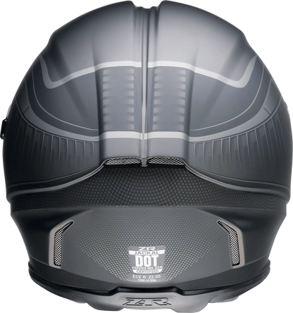 Z1R Jackal Helmet in Dark Matter Stealth finish, medium size, showcasing the sleek motorcycle helmet design with matte texture.