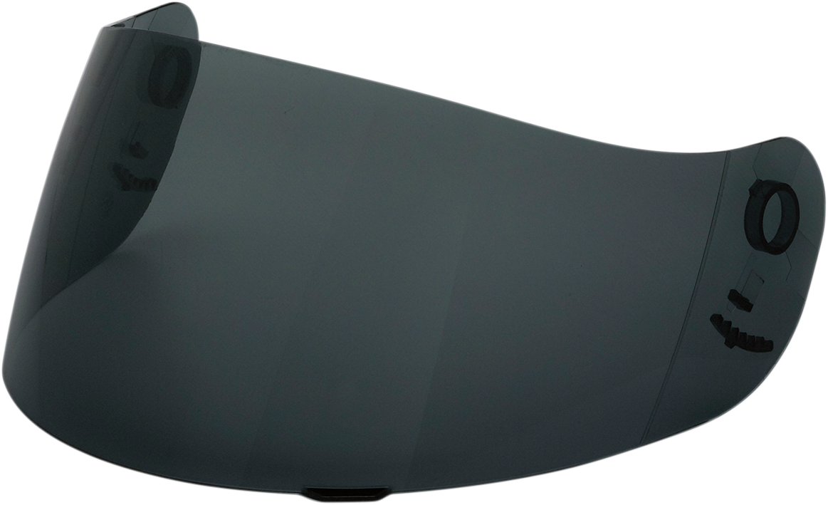 Dark smoke Z1R Jackal Shield for Z1R helmet, part number 0130-0763, featuring a sleek, tinted visor design.