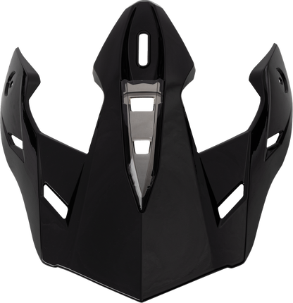 Z1R Range 2.0 Black Peak Replacement helmet part by Z1R, showing a black peak visor for motorcycle helmets.
