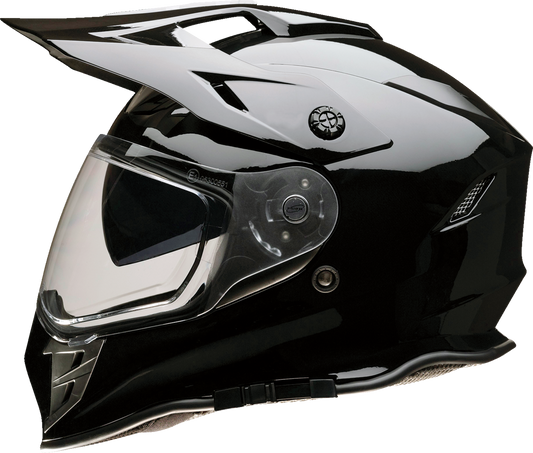 Z1R Range 2.0 Helmet in solid black, XL size, featuring a sleek design and durable construction for motorcycle riding.