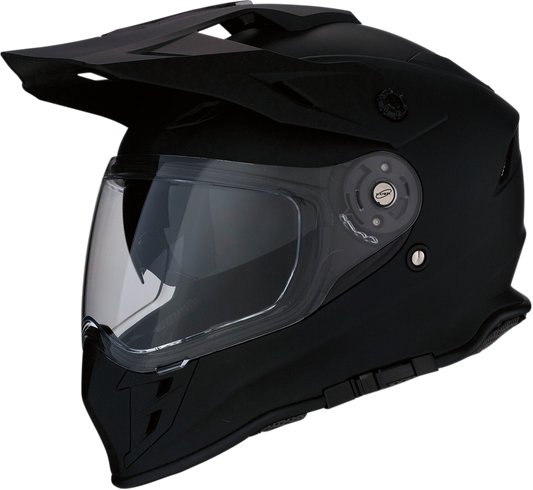 Z1R Range 2.0 helmet in solid flat black, XL size, with a sleek matte finish and aerodynamic design.