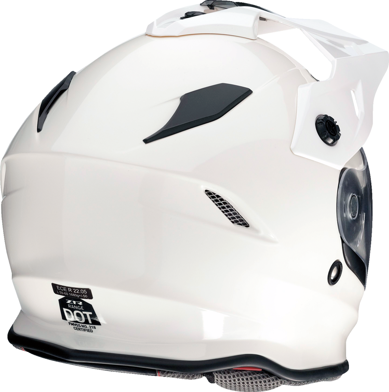 Z1R Range 2.0 helmet in solid white, XS size, with sleek design and brand logo visible.