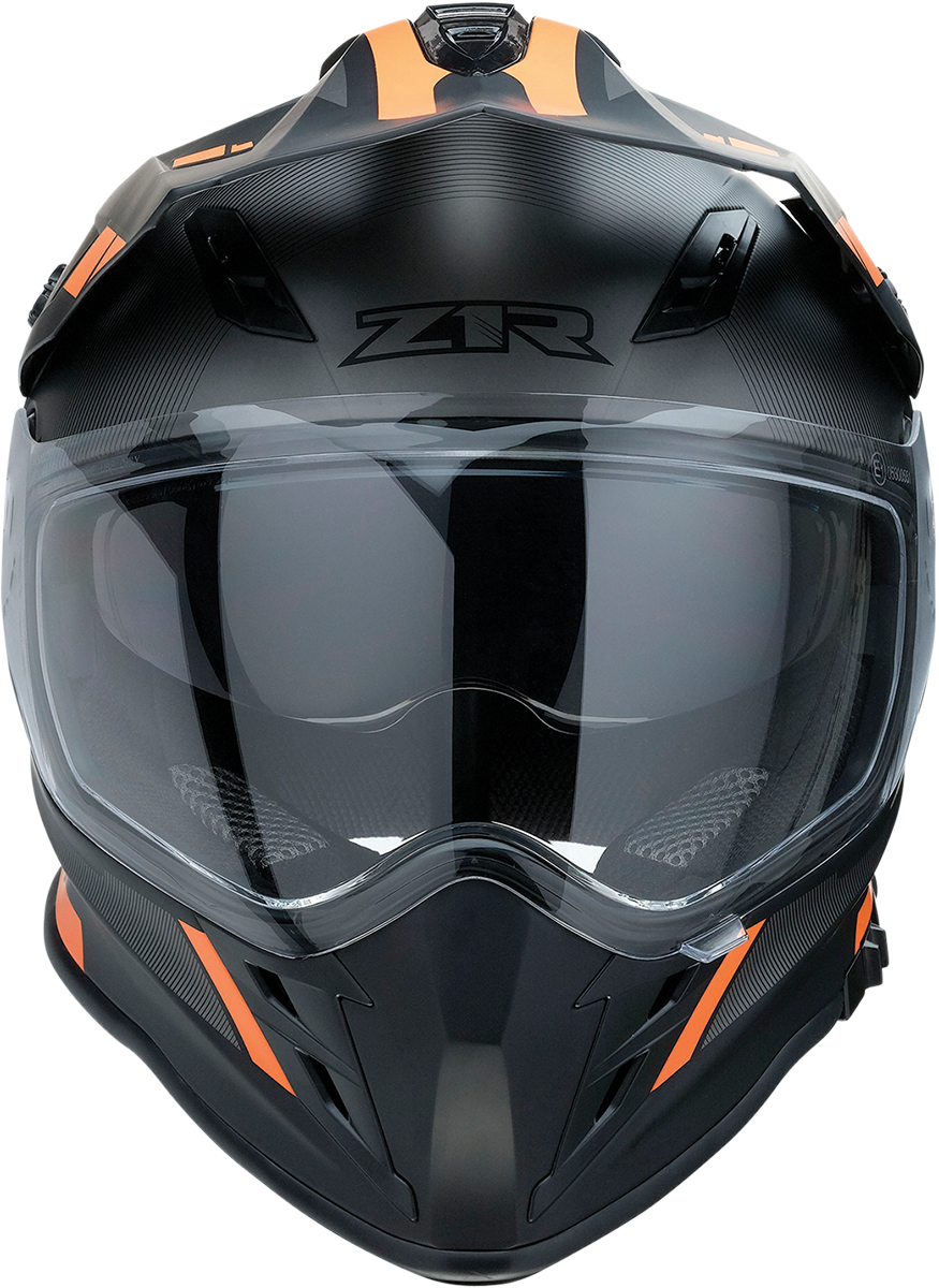 Z1R, Z1R Range Helmet - Uptake Black/Orange, Medium (Part No. 0140-0116)