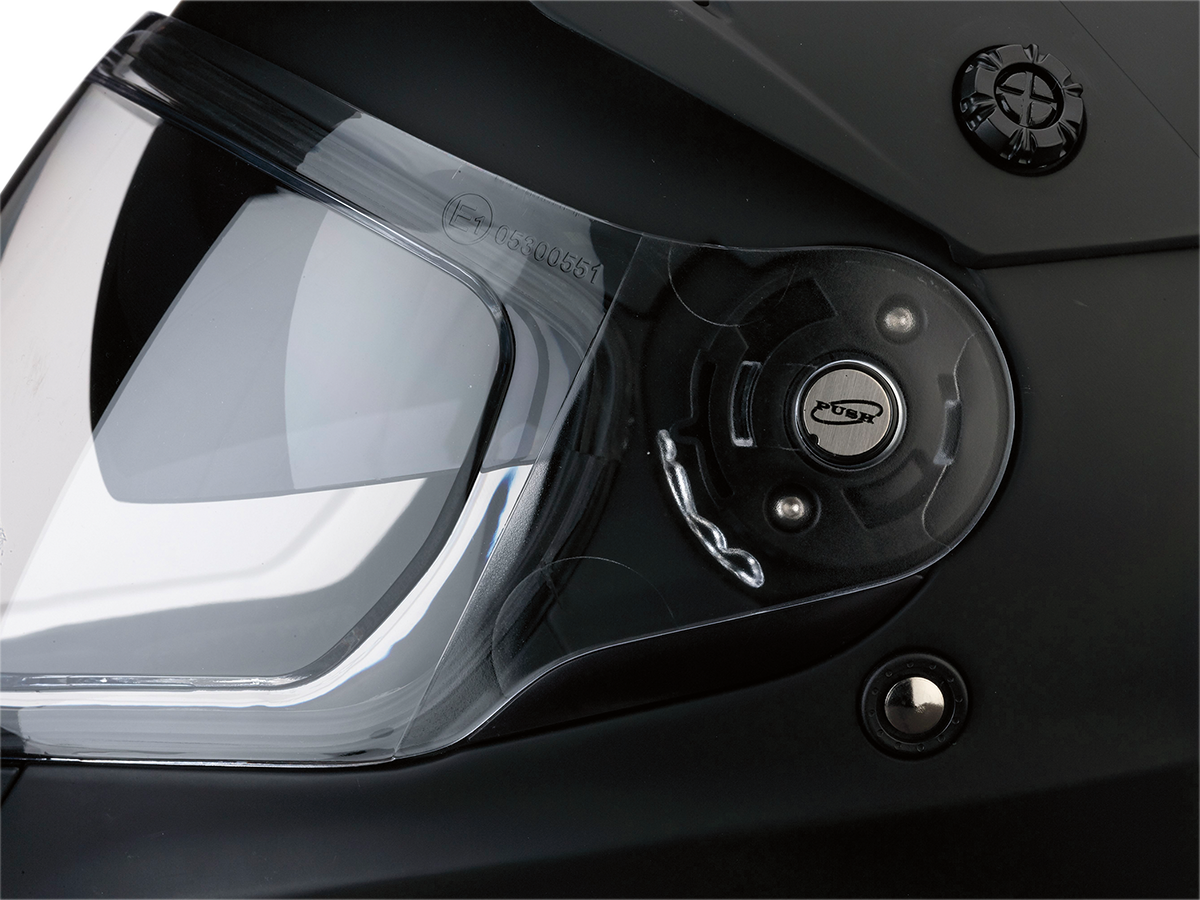 Z1R Range helmet with MIPS® technology in solid flat black, large size, featuring aerodynamic design and safety features.