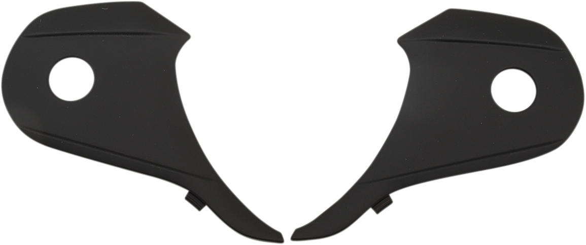 Z1R Range Side Plates in flat black, motorcycle accessory with part number 0133-1050, designed for Z1R motorcycle models.