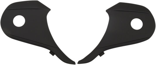 Z1R Range Side Plates in flat black, motorcycle accessory with part number 0133-1050, designed for Z1R motorcycle models.